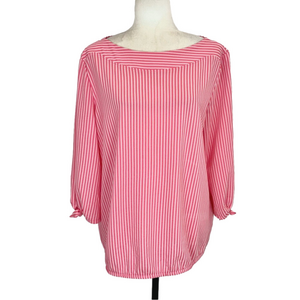 Tom Tailor pink striped blouse